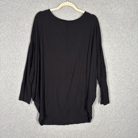 NY 77 Design Top Large Tunic Asymmetric Stretch Flowy Lagenlook Lagom Artsy Boho - Picture 8 of 9